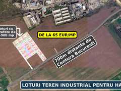 Bragadiru – 700m Centura Bucuresti loturi teren industrial hale
